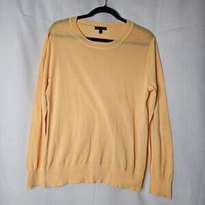 J .crew Women's Yellow Crewneck Sweater Size Midium